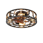 Modern Ceiling Fan with Light & Remote Brown