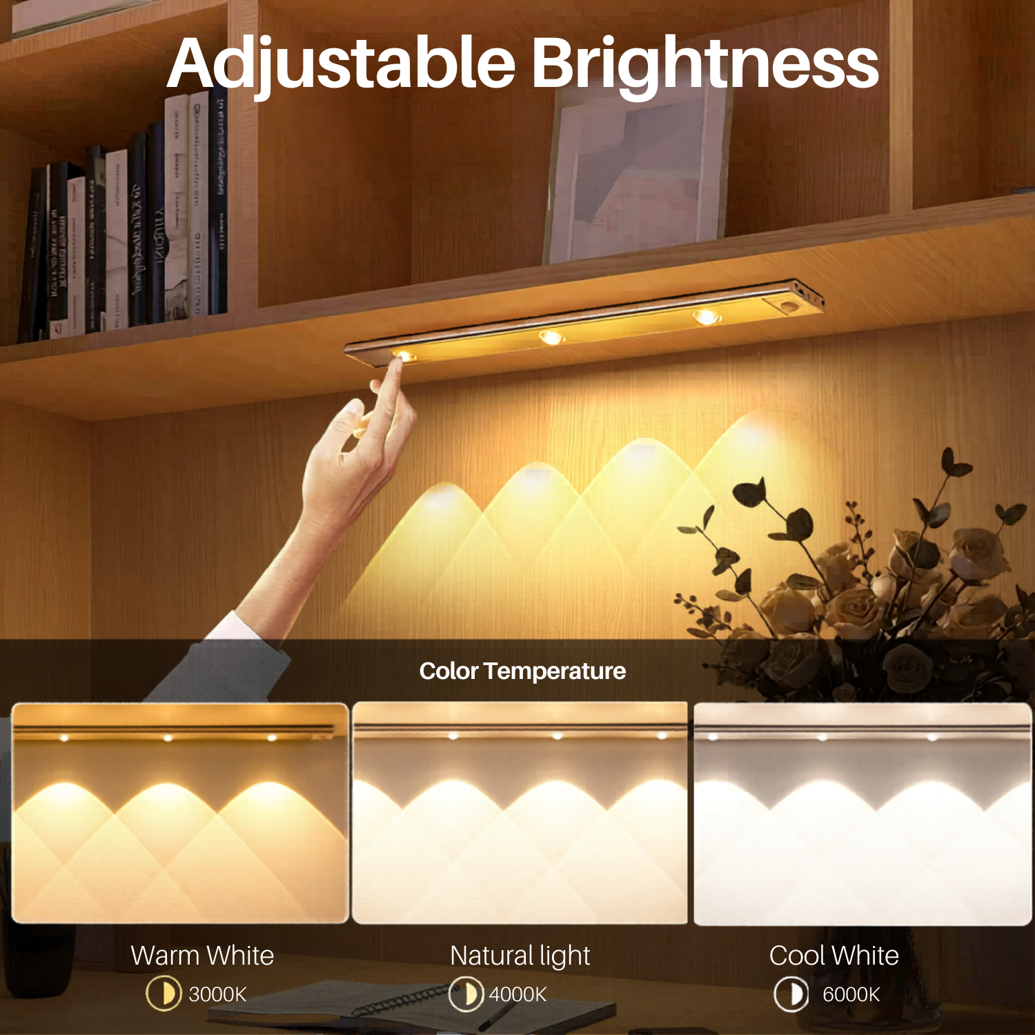 Rechargeable Motion Sensor Cabinet Lights – 2 Pack