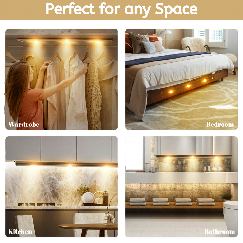 Rechargeable Motion Sensor Cabinet Lights – 2 Pack
