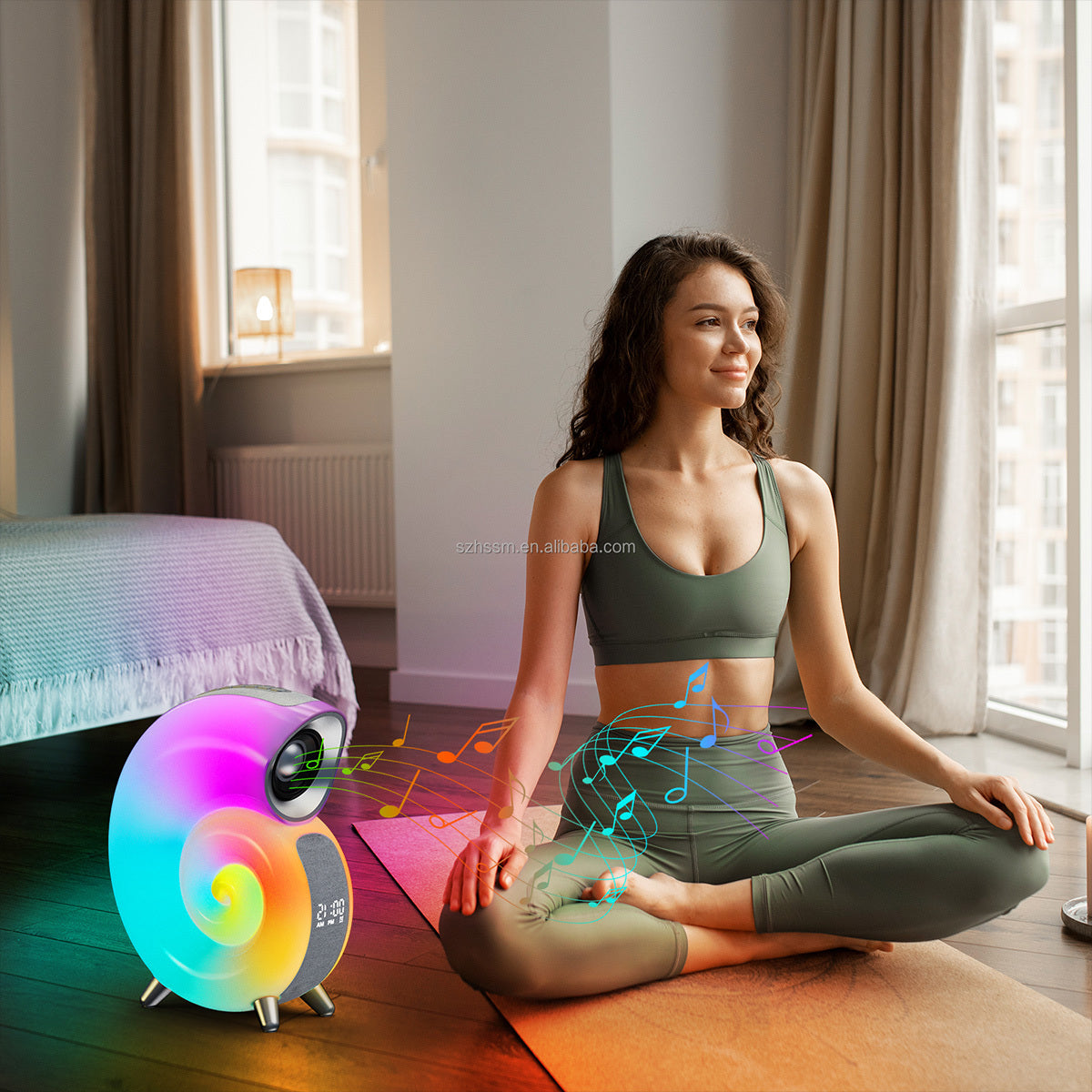 Conch Smart RGB Wake-Up Light & Bluetooth Speaker with APP Control