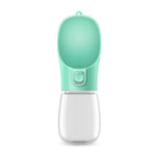 Portable Dog Water Bottle Leak-Proof Pet Drinking Cup with One-Click Dispenser – 350ML / 550ML Travel Water Feeder for Dogs & Cats (Pink, White, Green)