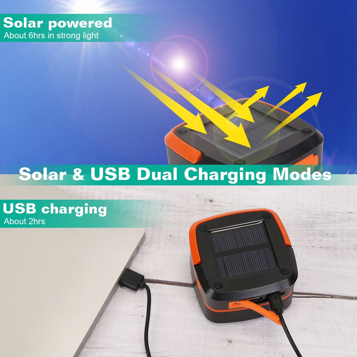 Collapsible Camping Lantern – Solar Camp USB Rechargeable