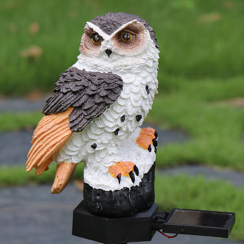 Solar powe LED Owl parrot lawn