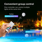 SANSI IP68 Waterproof RGB Pool Light – Rechargeable Up to 20Hrs