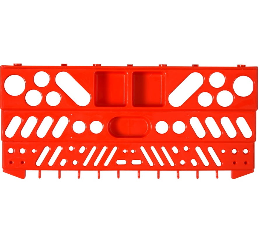 DURHAND Wall-Mounted Tool Organizer – Pegboard with Shelf & 50 Hooks"