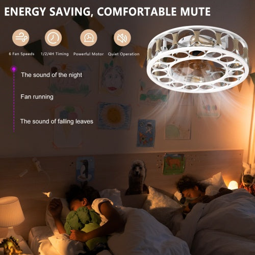 Modern Ceiling Fan with Light & Remote