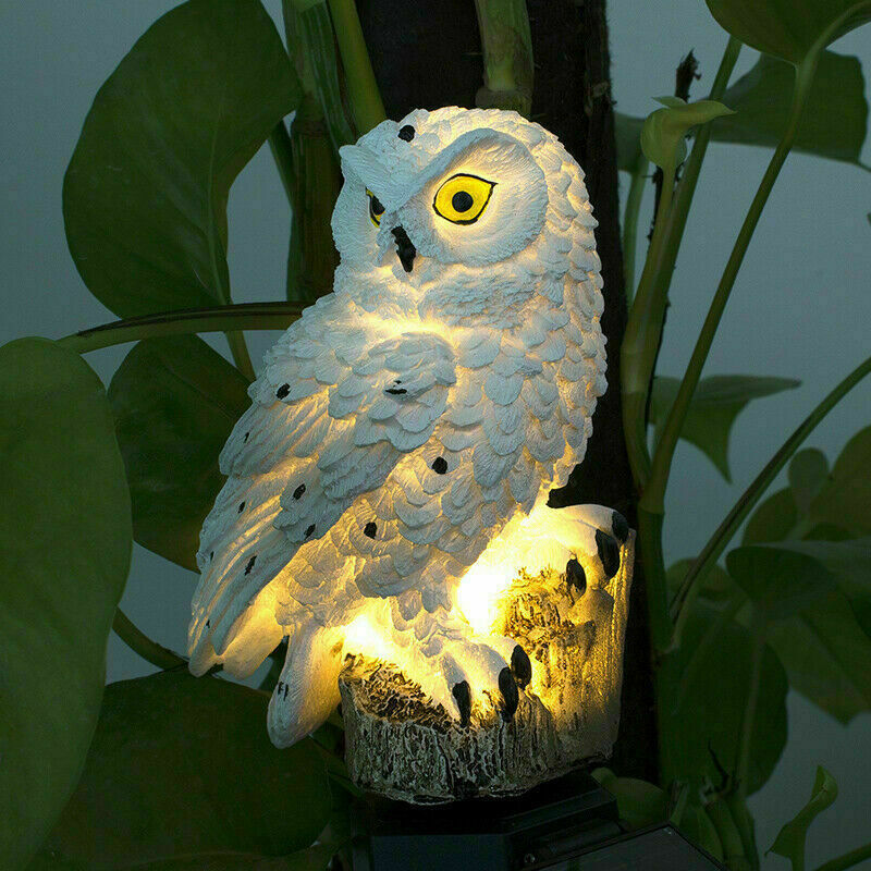 Solar powe LED Owl parrot lawn
