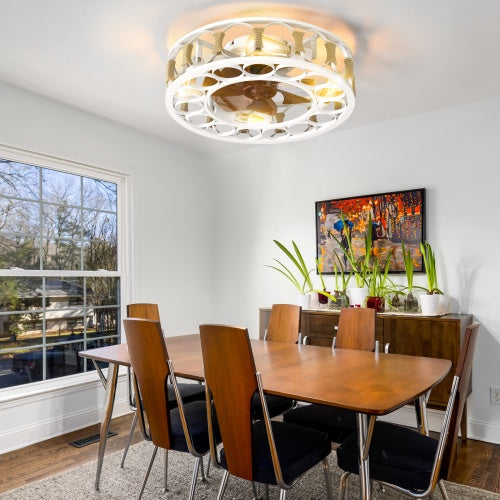 Modern Ceiling Fan with Light & Remote