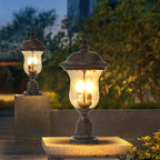 Vintage Outdoor Pole Light – Waterproof Garden Lantern