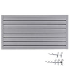 PVC Slat Wall Panels – 4ft x 2ft Garage & Home Storage System, Heavy-Duty Graphite Finish