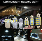 28pcs White LED Car Interior Light Kit