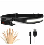 COB LED USB Rechargeable Headlamp