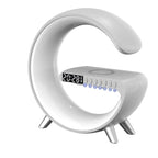 G Shaped LED Smart Lamp – Bluetooth Speaker & Wireless Charger, App Control RGB Atmosphere Light for Bedroom & Desk
