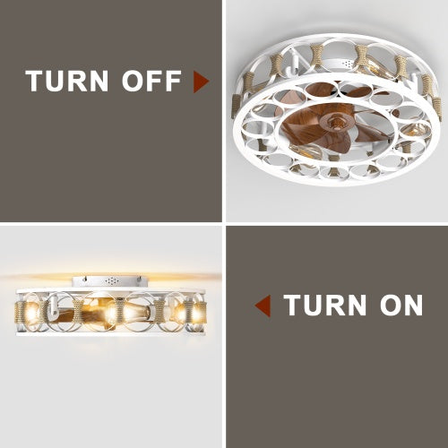 Modern Ceiling Fan with Light & Remote