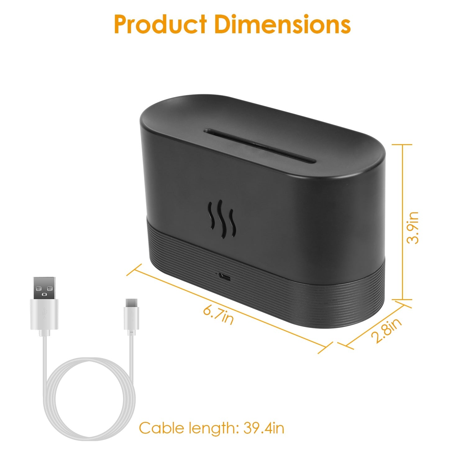 120ml Flame Effect Essential Oil Diffuser & Humidifier
