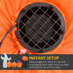 7.5ft Inflatable Halloween Pumpkin Ghost Family, Blow Up LED Display For Garden، Indoor & Outdoor