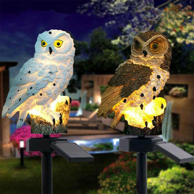 Solar powe LED Owl parrot lawn