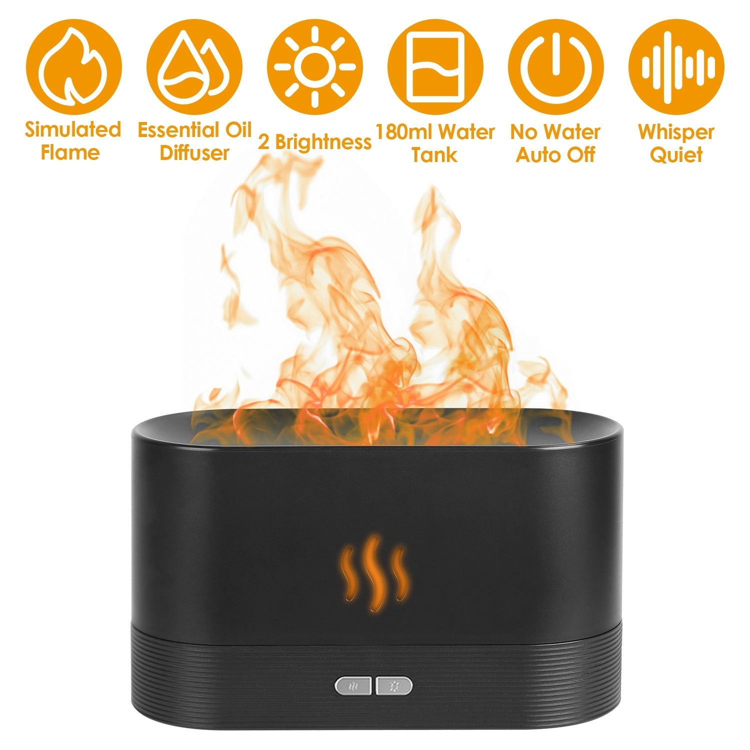 120ml Flame Effect Essential Oil Diffuser & Humidifier