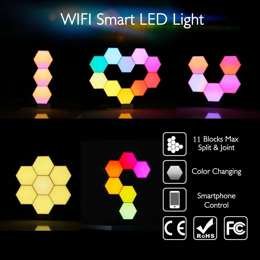 11 Smart Hexagon Light Panels