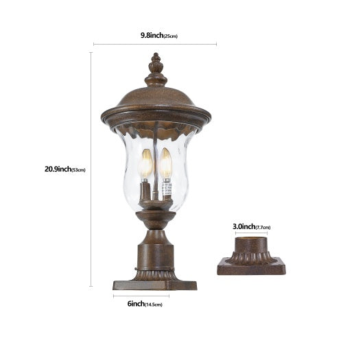 Vintage Outdoor Pole Light – Waterproof Garden Lantern