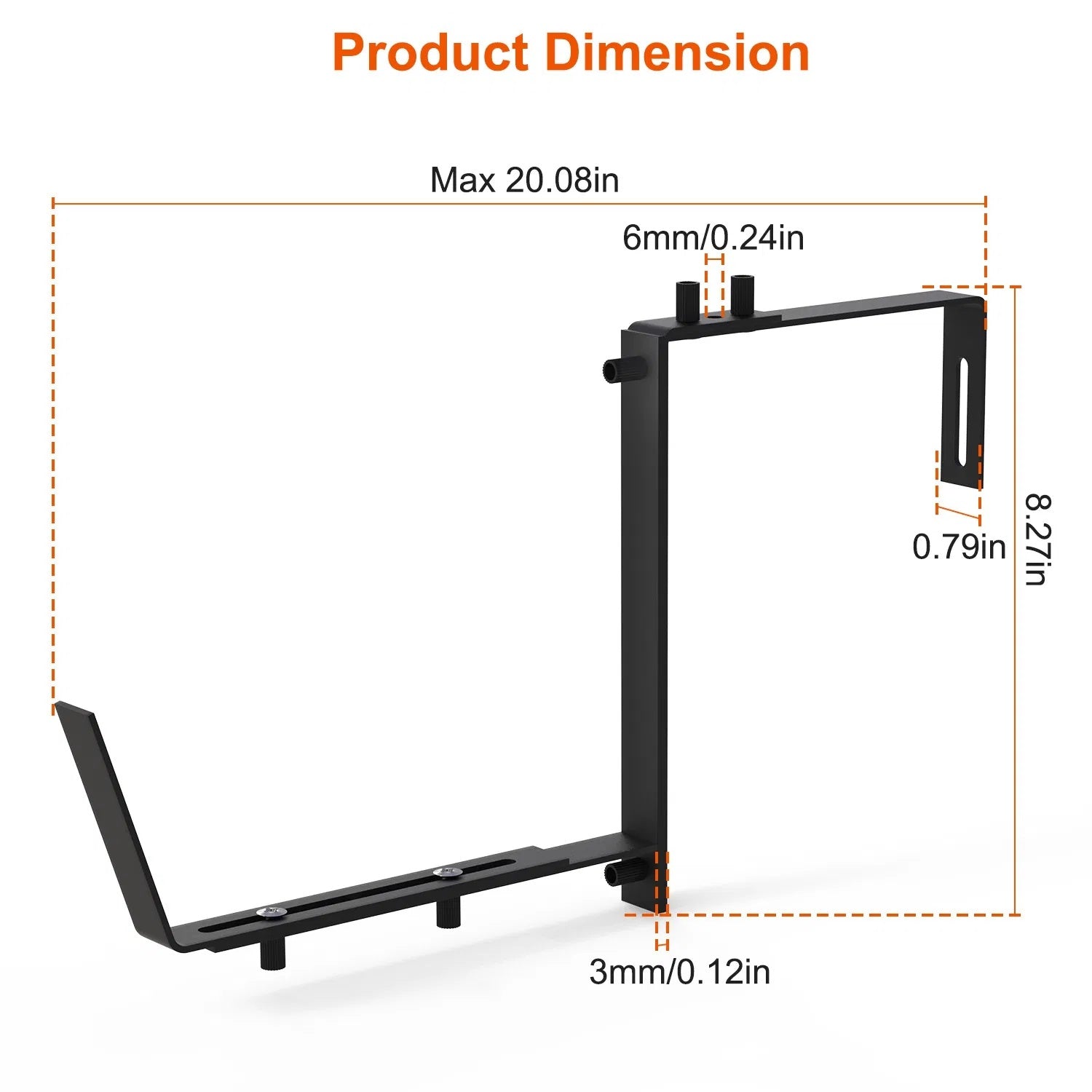 Telescopic Window Planter Bracket / Wall-Mounted Flower Box Holder